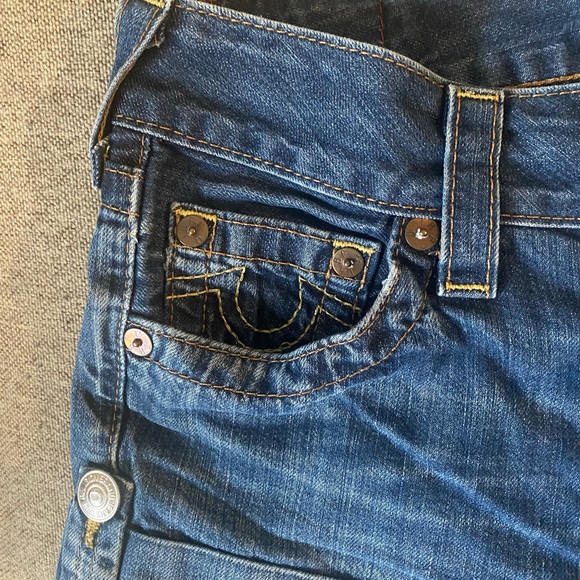 True Religion women’s Jean shorts Jess sz 27 - Picture 6 of 7